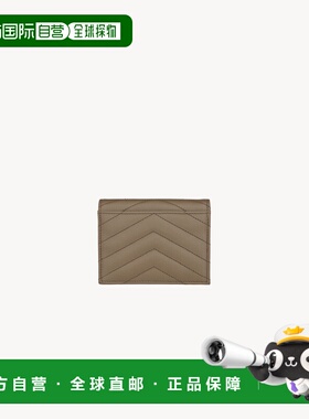 欧洲直邮YSL（圣罗兰）CASSANDRE porte-cartes à rabat en cuir