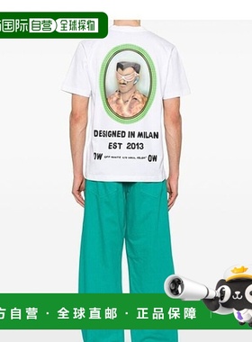 香港直邮Off-White 圆领T恤 OMAA027S25JER005