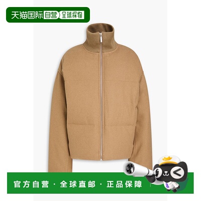 1h可退 香港直邮toteme 女士 绗缝羊毛混纺法兰绒羽绒夹克 241WRO