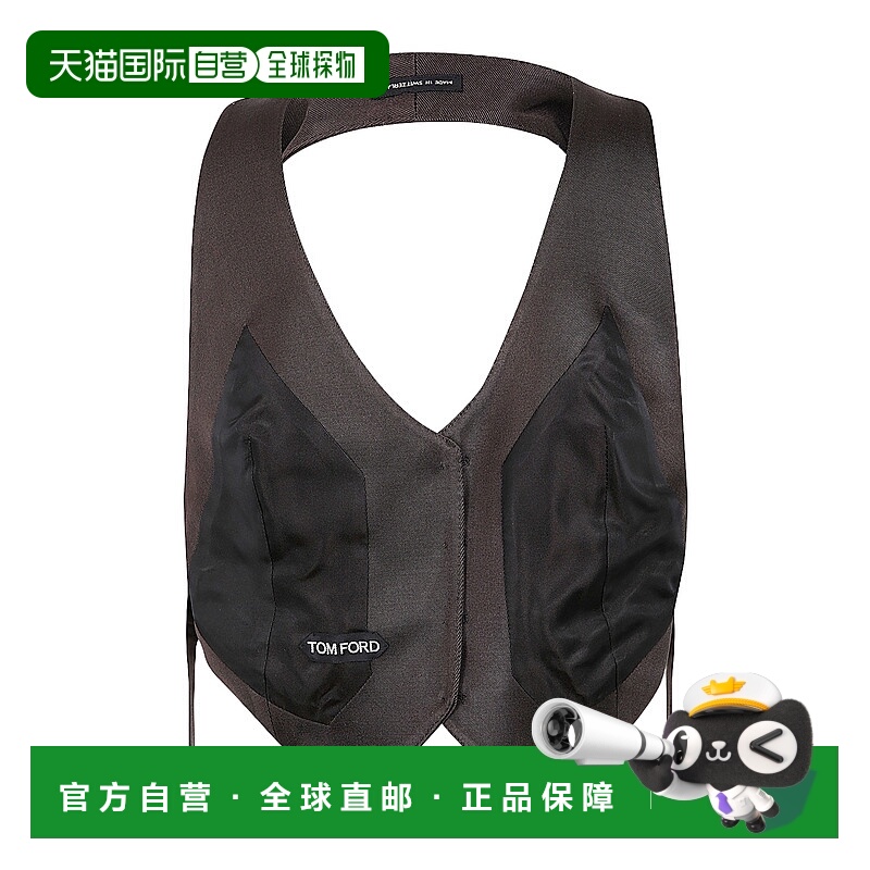 香港直邮Tom Ford 斜纹露背马甲 WA0026FAX1216
