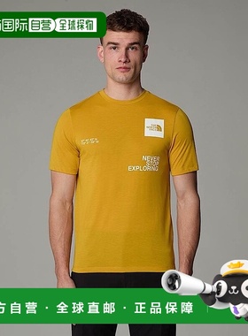 自营欧洲直邮北面男士 Foundation Mountain Coordinates T恤TheN