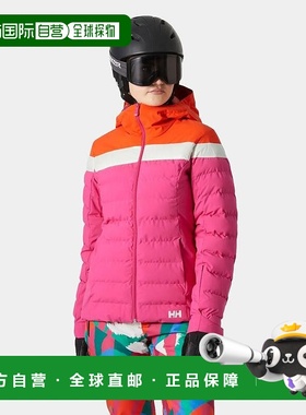 自营欧洲直邮Helly Hansen 女士红色聚酯帝国蓬松夹克海丽汉森