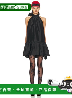 1h可退 香港直邮Simkhai 女士 Hope 蝴蝶结领结迷你连衣裙 126124