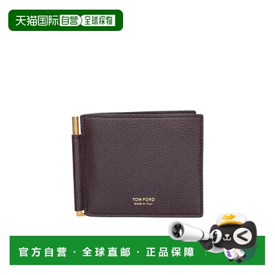香港直邮Tom Ford Logo 印花双折钱包 Y0231LCL158G牛皮