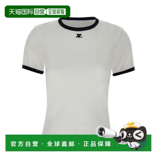 Courreges 撞色T恤 VESJTS017JS0070