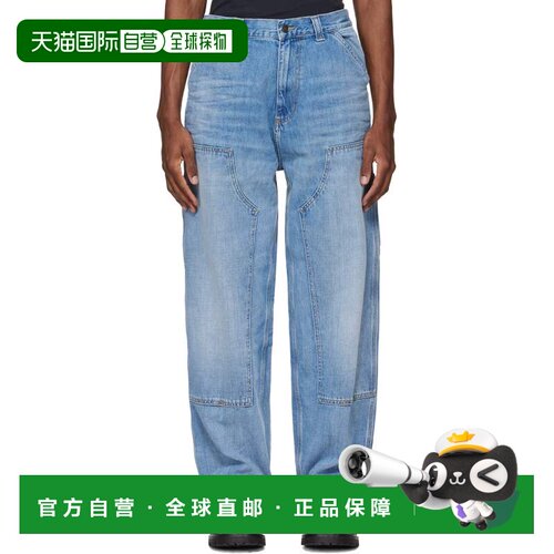 1h可退 香港直邮CARHARTT WIP 男士 蓝色 OG Double Knee 牛仔裤