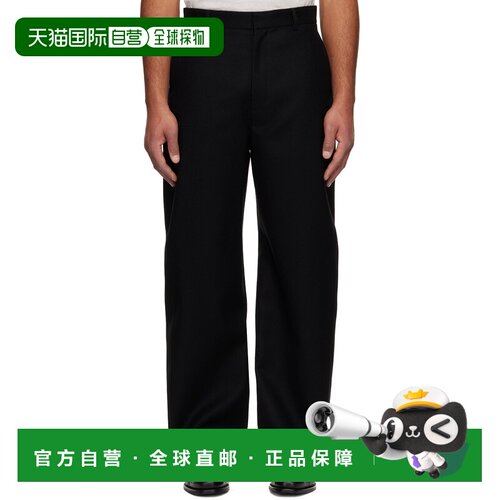 1h可退 香港直邮Givenchy 纪梵希 男士 黑色 Couture Seam 长裤 B