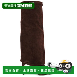 1h可退 香港直邮Staud 女士 Wally 翻折高跟靴子 F24F1003CS麂皮