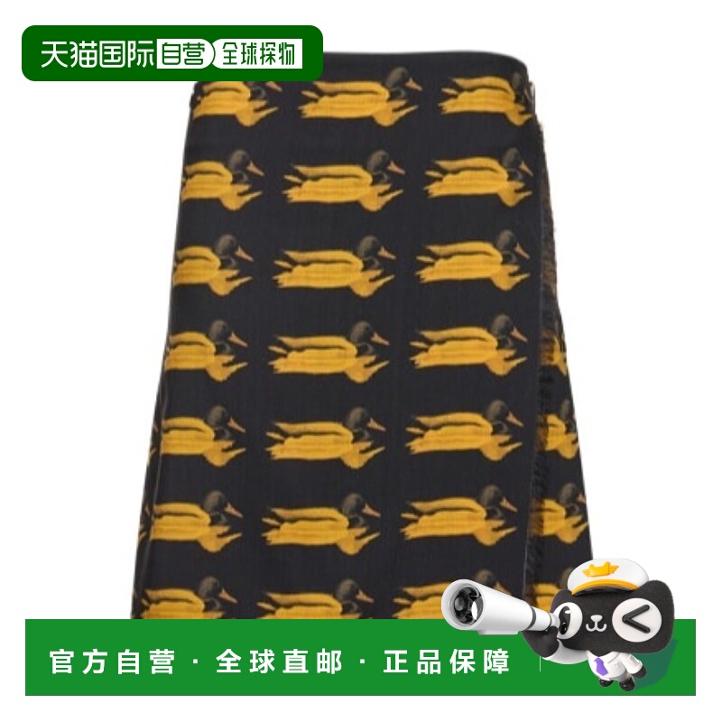 香港直邮Burberry 图案中长半身裙 78I-NGL011