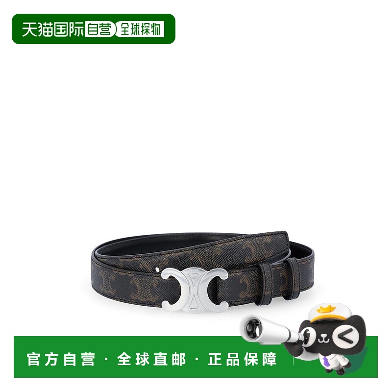 香港直邮Celine 思琳 男士 Triomphe 交织字母搭扣腰带 45AKA2ACO