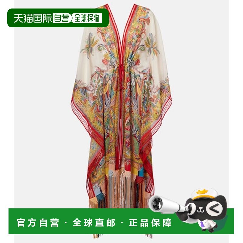 香港直邮Etro 艾特罗 女士 佩斯利流苏土耳其式长衫