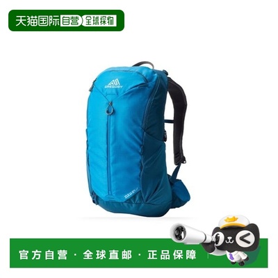 自营欧洲直邮GREGORY ZULU男士蓝色再生聚酯拉链开合背包