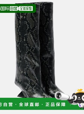 香港直邮The Attico 女士 Cheope 60 皮质及膝靴子女靴