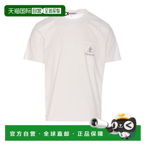 1h可退 香港直邮PREMIATA 男士T恤 PA1015WHITE SS2025 白色 Logo