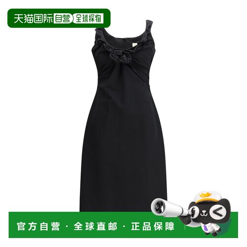 1h可退 香港直邮magda butrym 女士 无袖垂褶领圈连衣裙 228426BL