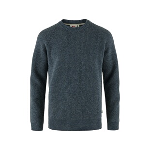 藏青色羊毛针织衫 Övik男士 自营欧洲直邮Fjallraven北极狐