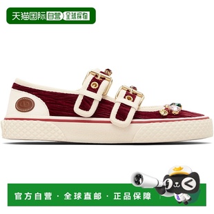 女士 华伦天奴 红色 Double 运 1h可退 Buckle 香港直邮valentino