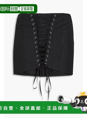 香港直邮ALESSANDRA RICH 亚历山德拉.瑞秋 女士 moire 系带迷你