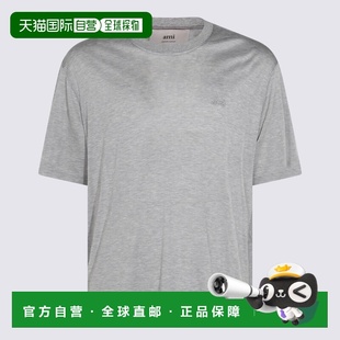 男士 Ami and 1h可退 巴黎T恤灰色T恤 Paris Polos 香港直邮Ami
