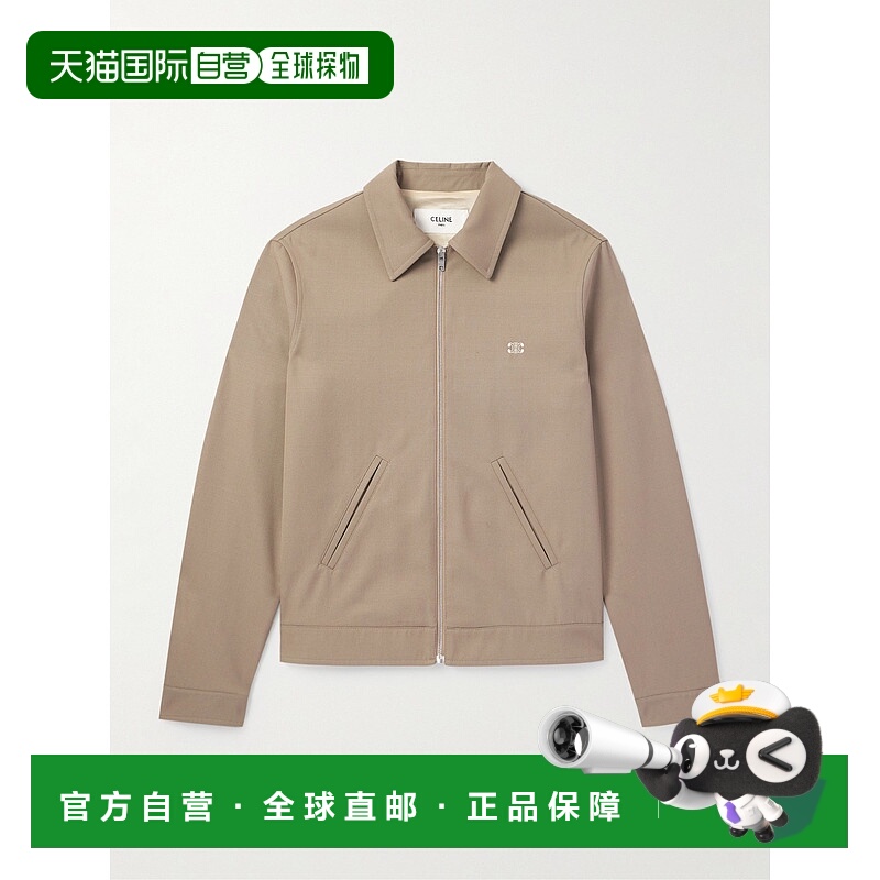 1h可退 香港直邮Celine 思琳 男士 TRIOMPHE斜纹羊毛束腰夹克 RV0