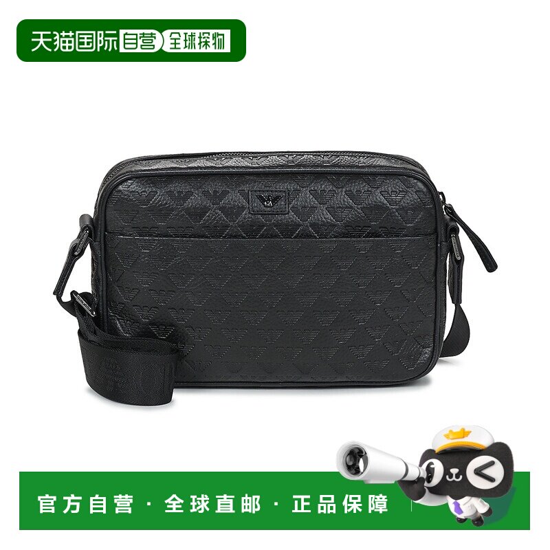 欧洲直邮Emporio Armani 阿玛尼 男包 单肩小挎包 春夏 黑色 MINO