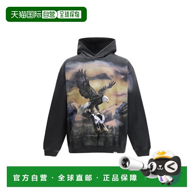 1h可退 香港直邮Represent 男士 Chrome 航空连帽衫 MLM100762STA