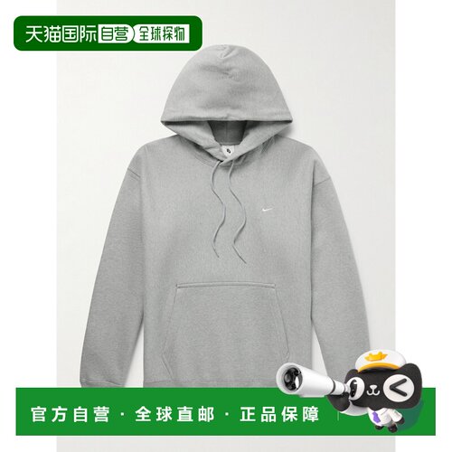 Nike 耐克 男士 Solo '勾'Logo刺绣棉混纺针织连帽衫 HV1
