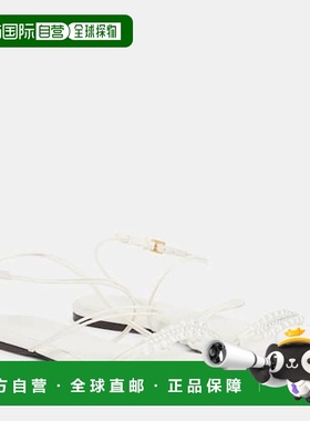 香港直邮KHAITE 女士 Loop 皮质凉鞋 White白色 时尚高跟舒适单鞋