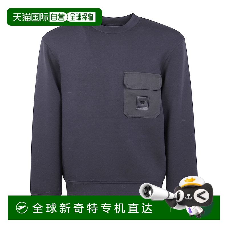 1h可退 欧洲直邮emporio armani 男士 帽衫运动夹克衫阿玛尼卫衣