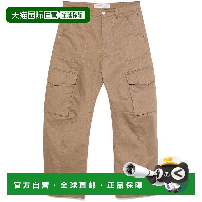 香港直邮GOLDEN GOOSE 男士 驼色 Wide-Leg 工装裤 GMP01868P0015,男装,休闲裤,淘宝优惠券,粉丝福利购,淘宝优惠卷