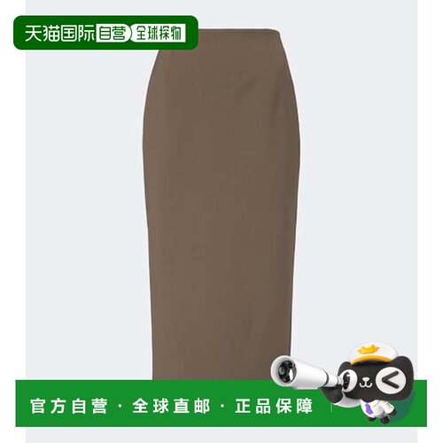 香港直邮Mugler 穆勒 女士 羊毛混纺铅笔半身裙 grey灰色 舒适时