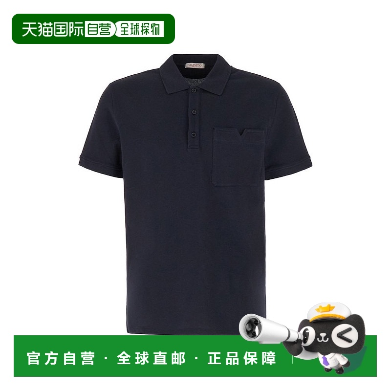 香港直邮Valentino 华伦天奴 男士 V 形细节 POLO 衫 4V3MH03C9WP