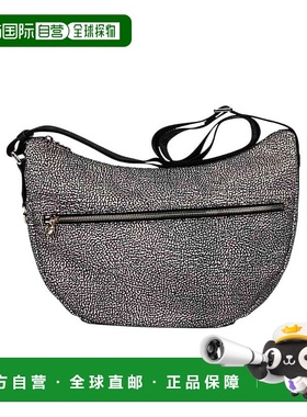 香港直邮Borbonese 拉链单肩包 934108I15斜挎包