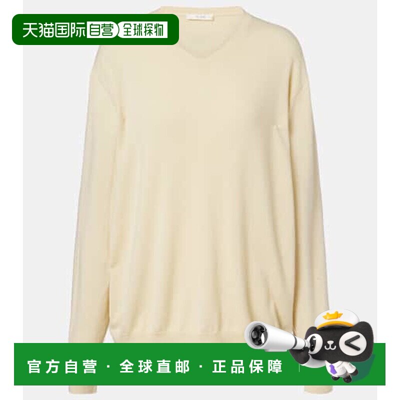 香港直邮The Row 女士 Migeia 羊绒毛衣 yellow黄色 舒适时尚