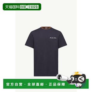 上衣 刺绣Logo棉质T恤短袖 欧洲直邮MONCLER 盟可露