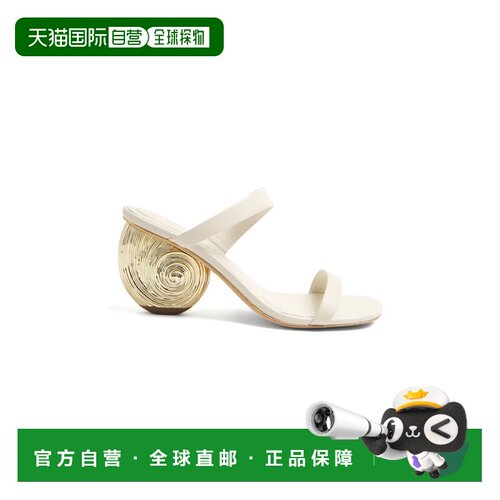 美国直邮Simkhai 女士 Marion Shell 皮质高跟鞋凉鞋