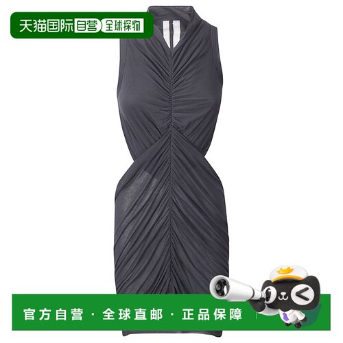 香港直邮RICK OWENS 女士连衣裙 RP01F6103JS09 SS2026 黑色吊带