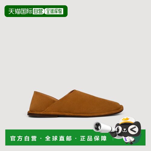自营欧洲直邮Sandro桑德罗 男士干邑色皮革休闲鞋一脚蹬