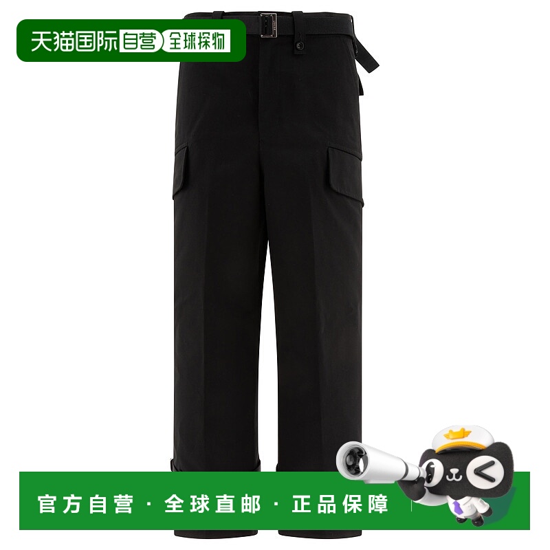 香港直邮Sacai 男士 束带裤子 2403429M001 black黑色 舒适时尚