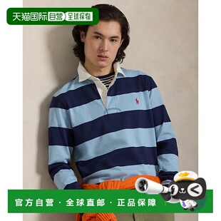 粉蓝色 男士 海军蓝棉质条纹长 Lauren拉夫劳伦 自营欧洲直邮Ralph