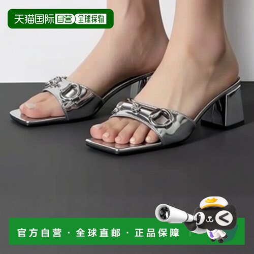 自营欧洲直邮GUCCI古驰 Generation Gucci女士银色金属皮革Signor