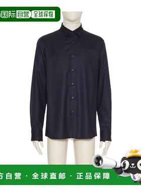 香港直邮Valentino VLOGO 刺绣长袖羊毛衬衫 5V3AB764AD0华伦天奴