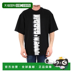 黑色徽标T恤 1h可退 Wall Cold ACWMTS066BLACK 香港直邮A