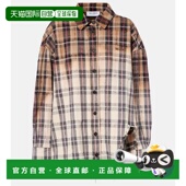 格纹棉质法兰绒衬衫 1h可退 女士 Diana 香港直邮The Attico