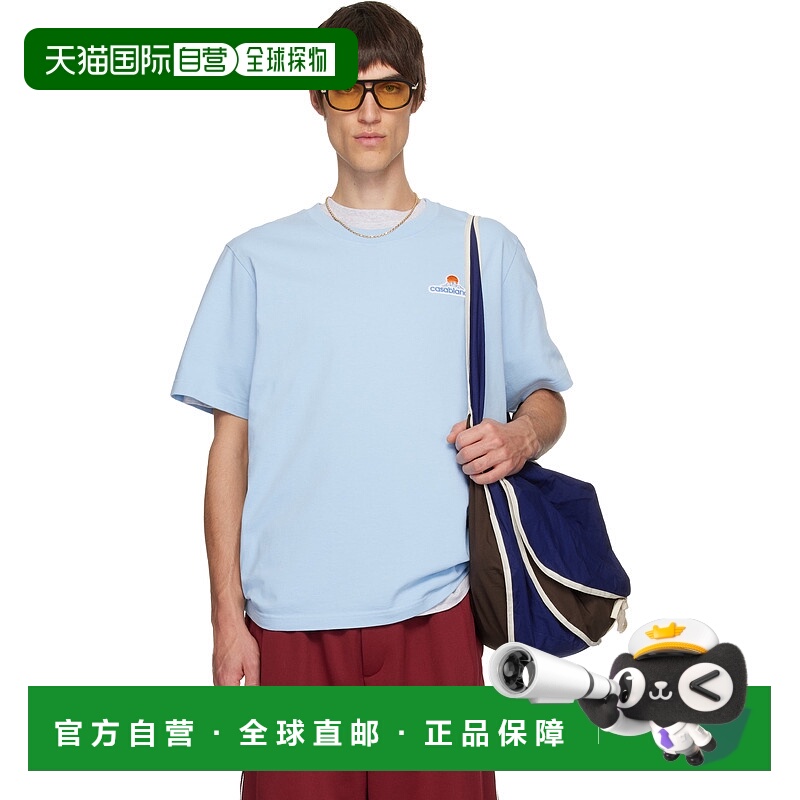 香港直邮Casablanca 男士 蓝色 Montagne T 恤 MPF25JTS00107针织