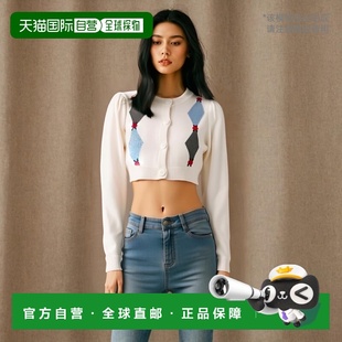 针织开衫 香港直邮Alessandra 短款 长袖 FAB3474K4056 Rich