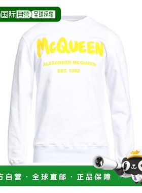 香港直邮mcqueen 亚历山大 麦昆 男士 卫衣 white白色 舒适时尚