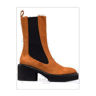 香港直邮Khaite Calgary 绒面皮短靴子 F1015726L726女靴