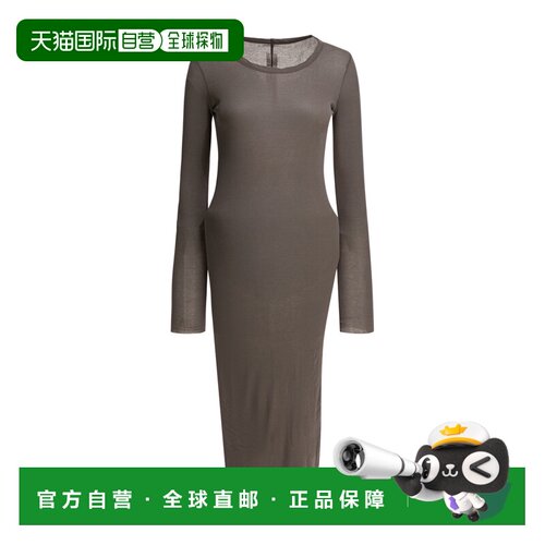 香港直邮Rick Owens 长袖连衣裙 RP01F6546MR包臀裙