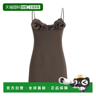 香港直邮magda 羊毛混纺连衣裙 butrym 短款 285526BR 女士 1h可退